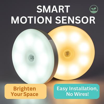 LED hareket sensörlü ışık kablosuz gece lambası dolap altı ışığı dolap lambası akıllı duvara monte vücut indüksiyon lambası ev dekor