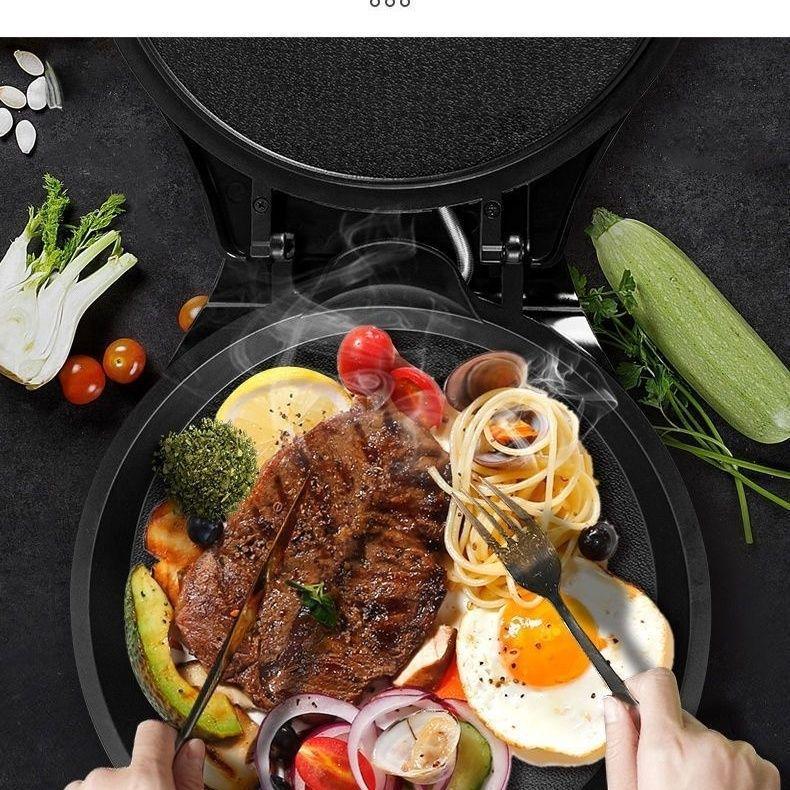 Double-Sided Non-Stick Electric Griddle for Home BBQ, Eggs & Pancakes