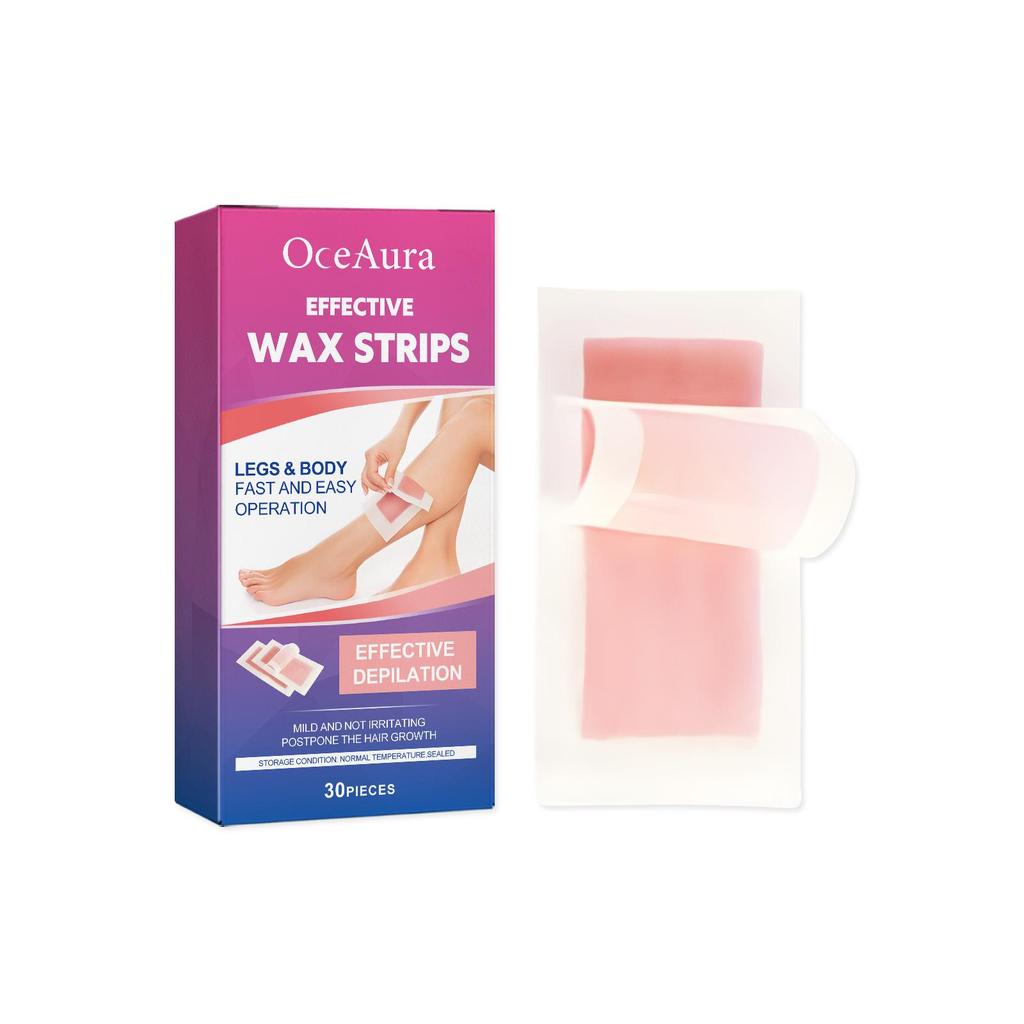Scented Body Wax Strips – Gentle & Moisturizing Formula for Refreshing, Smooth Skin | Painless Hair Removal Series