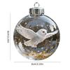 Natures Birds Crystals Glass Ornament Christmas Ball Decoration Clear Ball For Christmas Tree Haning Pendant Party Home Ornament