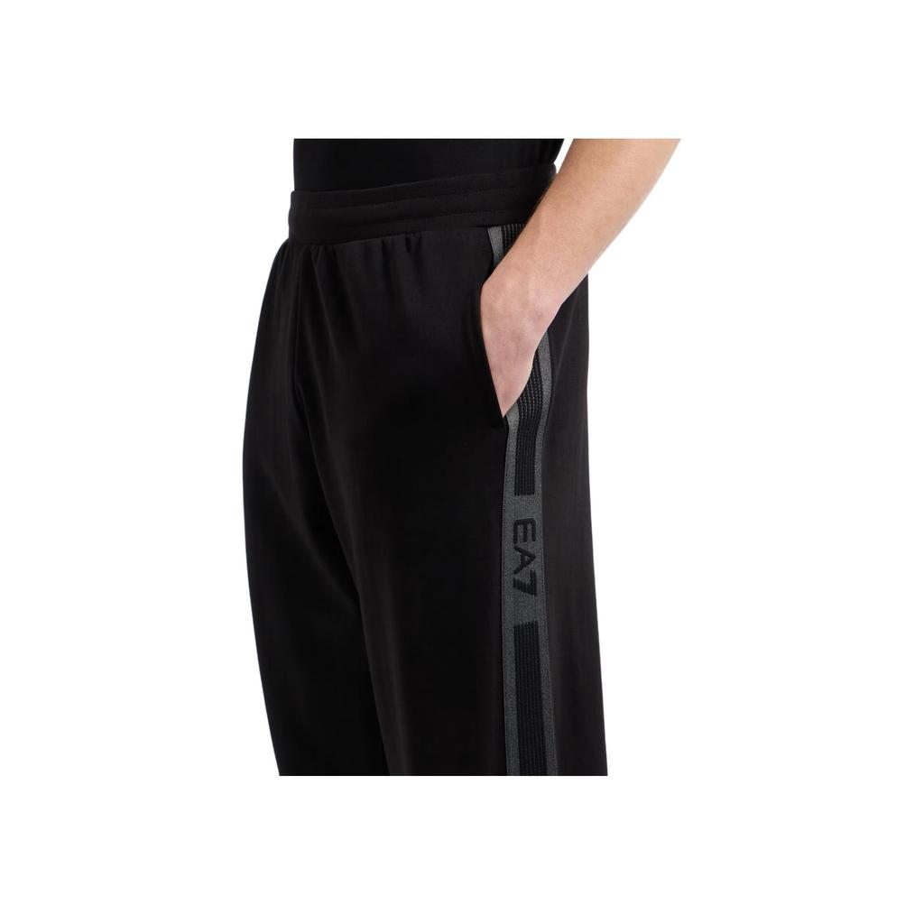 Emporio Armani EA7 Cotton Blend Logo Series Jogging Pants Men bottoms Black 7M000545-AF12660-UC001