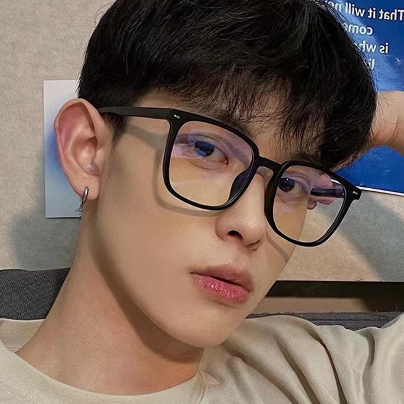 Photochromic Eye Glasses Replaceable Lens Simple Square Anti Blue Ray Eyeglasses Specs Transitional Computer Eye protection Outdoor Shade Sunglasses