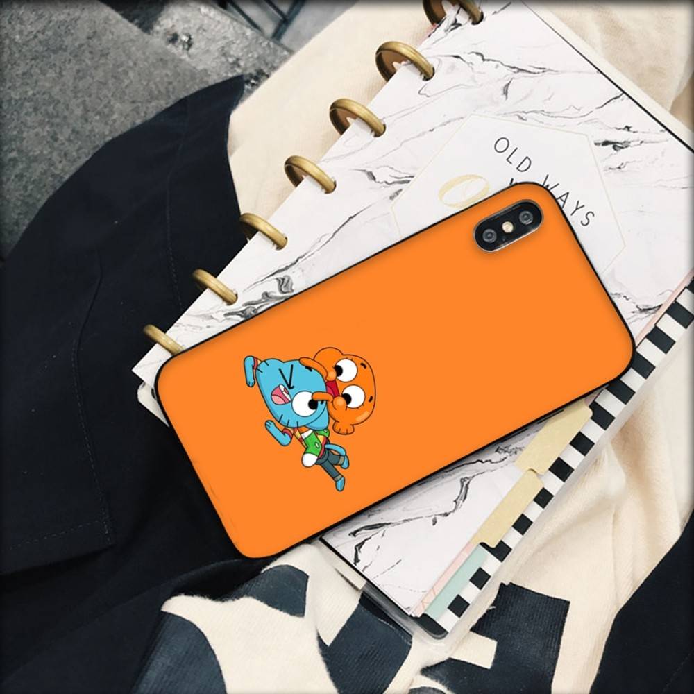 The A-Amazing World Gumball Anime Phone Case For IPhone 17 16 14 15 13 12 11 Pro Max Plus Silicone Soft Cover
