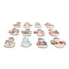 36PCS Xmas Snowmen Wood Ornaments Xmas Tree Hanging Decorations Crafts with Hemp Ropes for Winter Ho