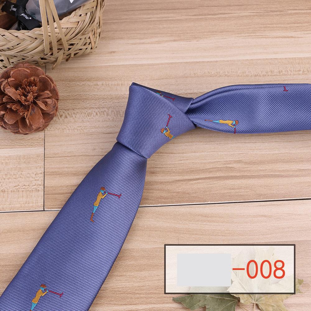 Men's Business Narrow 6cm Polyester Jacquard Hand Tie Beautiful and Most Striking Accessories High Quality Unique