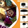 Custom Name Personalized Masha and The Bear Print Umbrella, Auto Open Close, 8‑Rib Sturdy Frame, Commute Camping Hiking Use, Birthday Gift