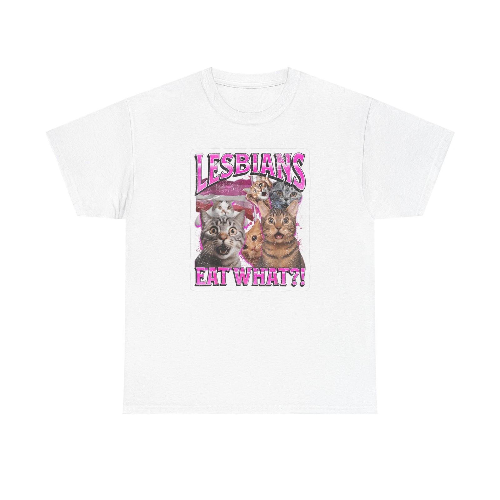 

Lesbians Eat What Funny Graphic T Shirt Brand New Cotton Tee S
