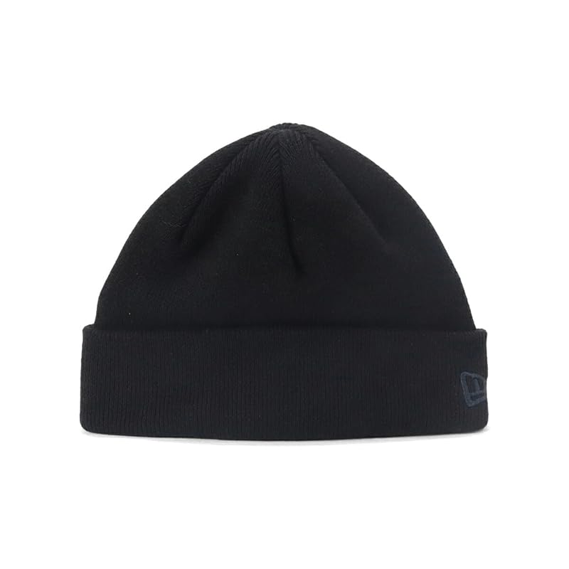 

[New Era] short cuff knit hat cotton Plain color black FREE BASIC COTTON CUFF SHORT BLK 14388546 NER36K5653