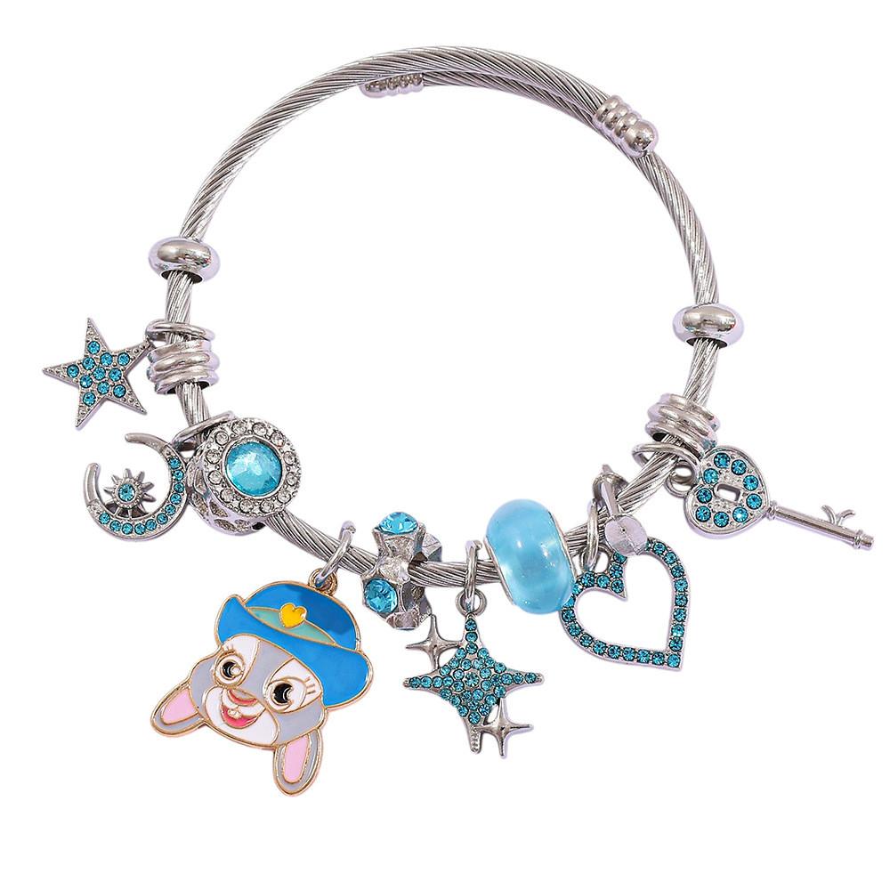 

Zootopia Bracelet With Fox Pendant And Alloy Charm For Travel Gifts
