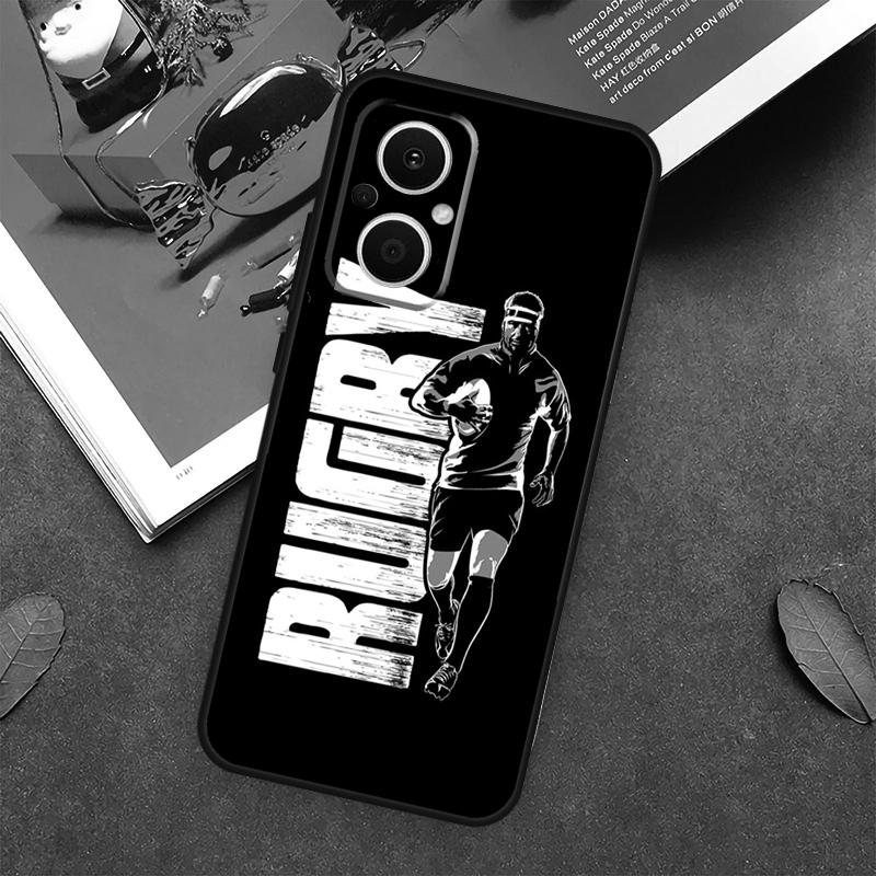 Rugby Football Sport Case For OPPO Reno 7 8 Lite 8T 10 11 12 13 Pro 12F 13F 14F OPPO Find X8 X6 X5 X9 Pro Cover