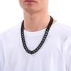 Kalen 15mm Shiny Stainless Steel Necklace For Men Women Hip Hop Colorful Charm Cuban Chain Jewelry Minimalist Golden Bracelet