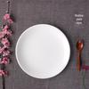 NHZHIW Pure White Ceramic Dinner Plate