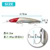 Orurudo Fishing Tackle Long Distance Launch Minnow 18cm 40g 3 Color Set B qb100275y32n0 "Miraculous"