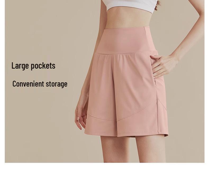 Women's Quick-Drying Slim High-Waisted Yoga Shorts for Running and Casual Summer Wear
