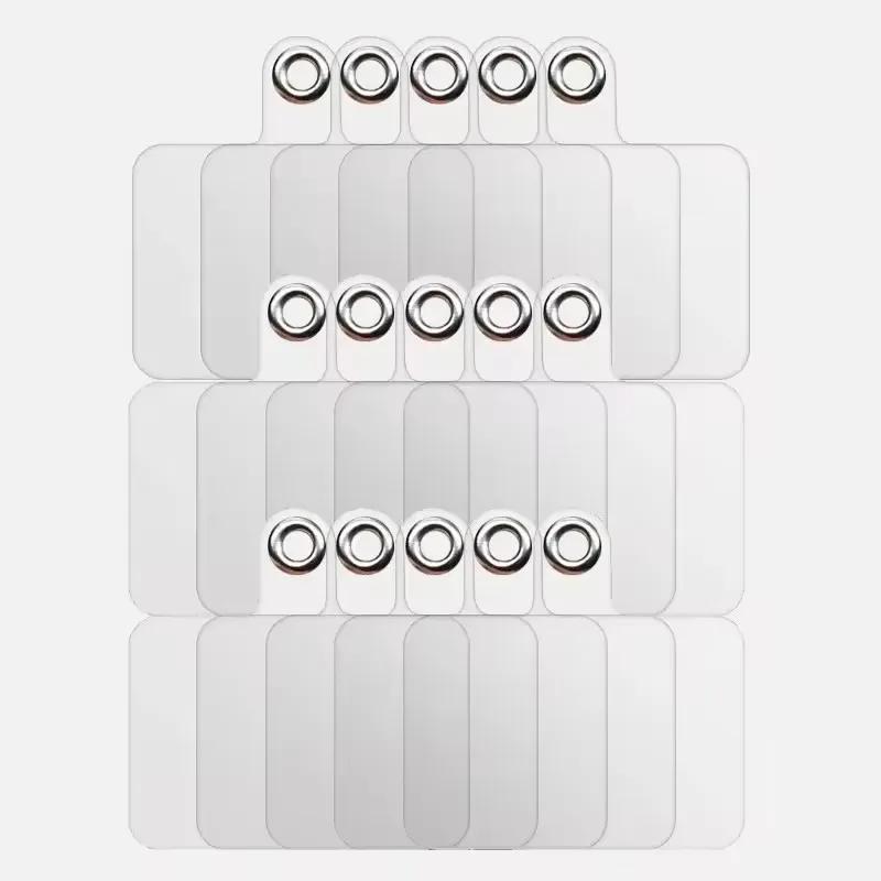 Universal Transparent Phone Tether Tab Cellphone Lanyard Straps Replacement Patches with Metal Ring Clear Hanging Cord Cards
