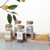 ZISIZ Bamboo Lid Square Spice Jar