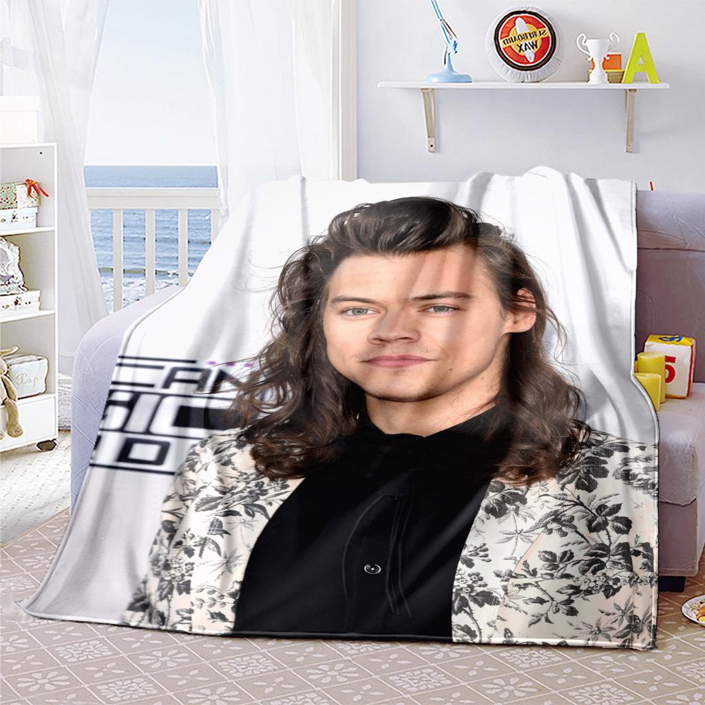 Harry Styles Blanket Soft Comfortable All Seasons Perfect Gift Sofa Office Nap Outdoor Travel