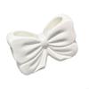 Ceramic Toothbrush Holder Bowknot Design Bathroom Countertop Accessory