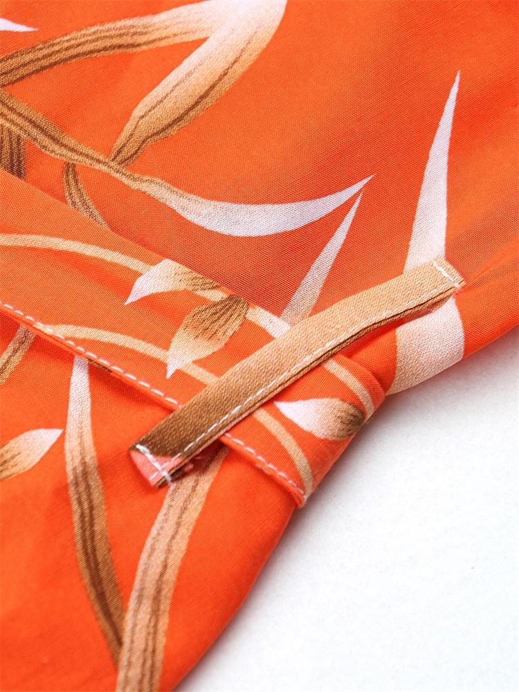 EDOLYNSA Bikini cu imprimeu boem Rochie kimono cu centură elegantă Tunica 2024 Vară Femei Marime mari Îmbrăcăminte de plajă Costum de baie acoperire Q996