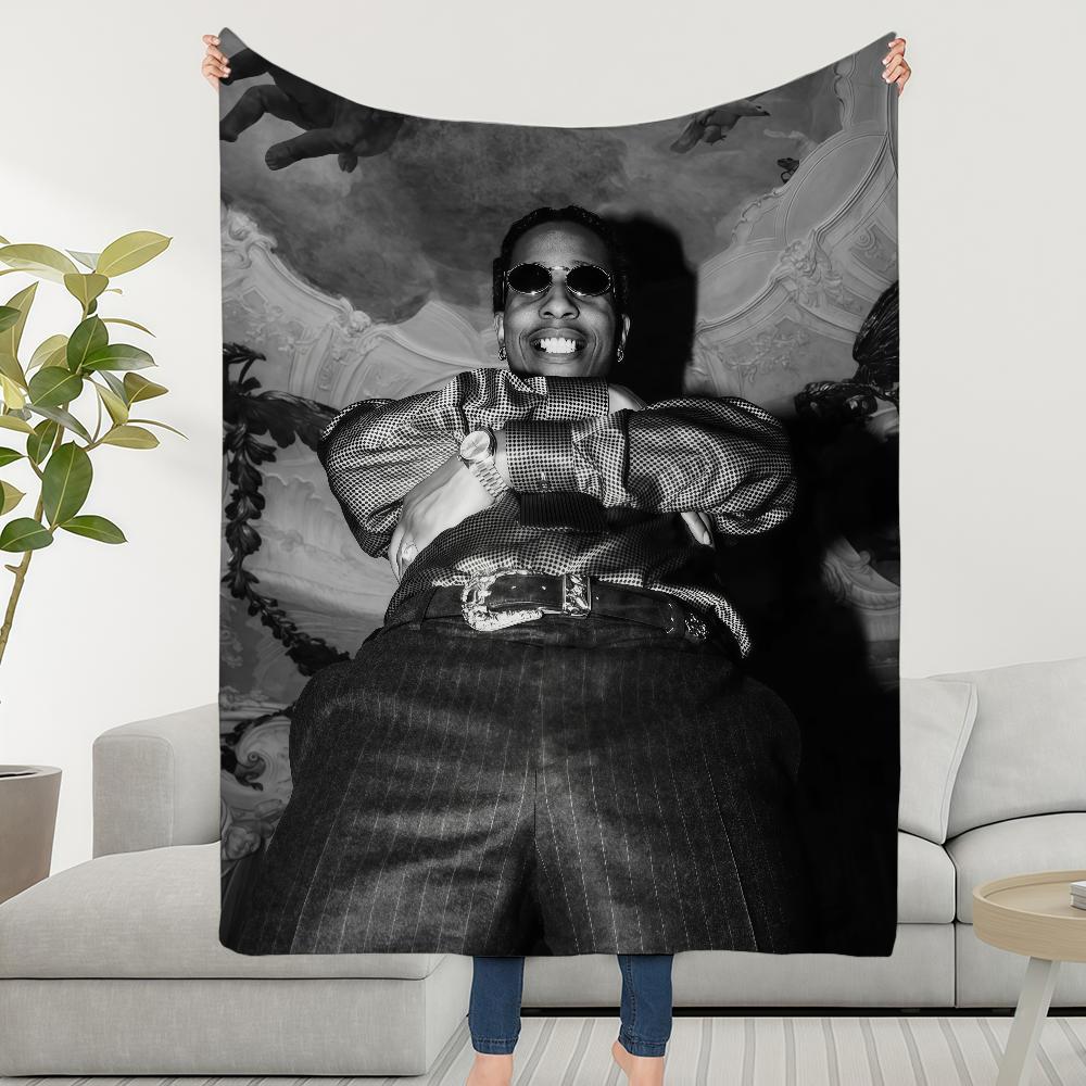 Blanket Throw Super A-ASAPS-ES Cosy Plush Living R-RockyS-ES Room Sofa Dont Couch Childish Birthday Dumb Be Gifts
