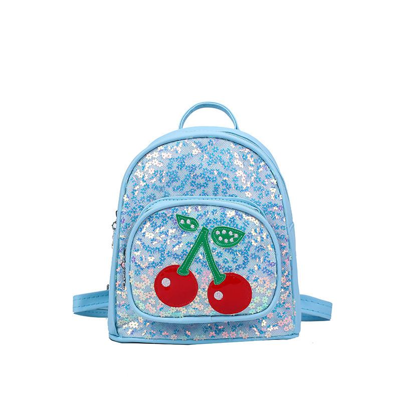 Cute And Stylish Cherry Design Pu Leather Backpack For Girls With Breathable Durable Features