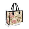 Vintage Floral Print Tote Bag for Women Daily Use Shoulder Bag with Fashion Design