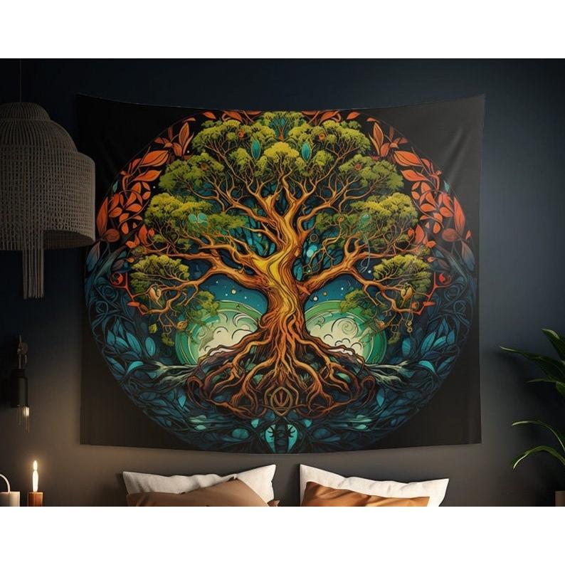 Tree of Life tapestry 75x100