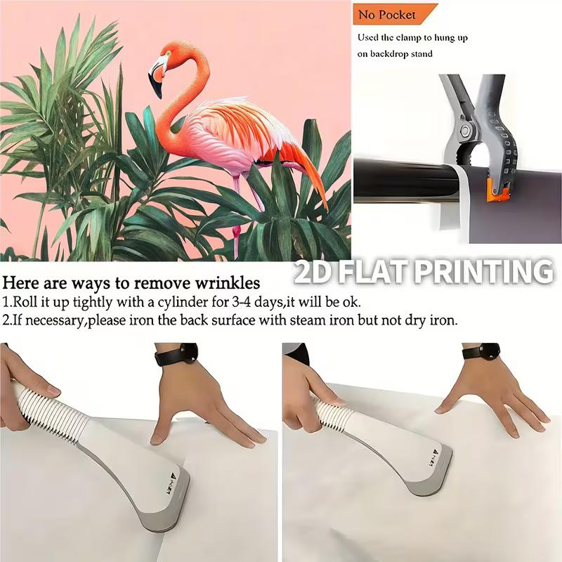 Pink Flamingo 2D Photography Background for Birthday & Wedding