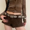 Cool Cowgirl Waist Chain Casual Belt Leopard Print Waist Ceinture Skinny Belt