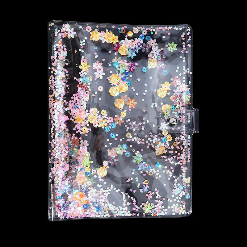 A5/A6 Loose Leaf Binder Cover Refillable Notebook Shell 25 Sheets Clear Binder Planner Inner Pages Protectors