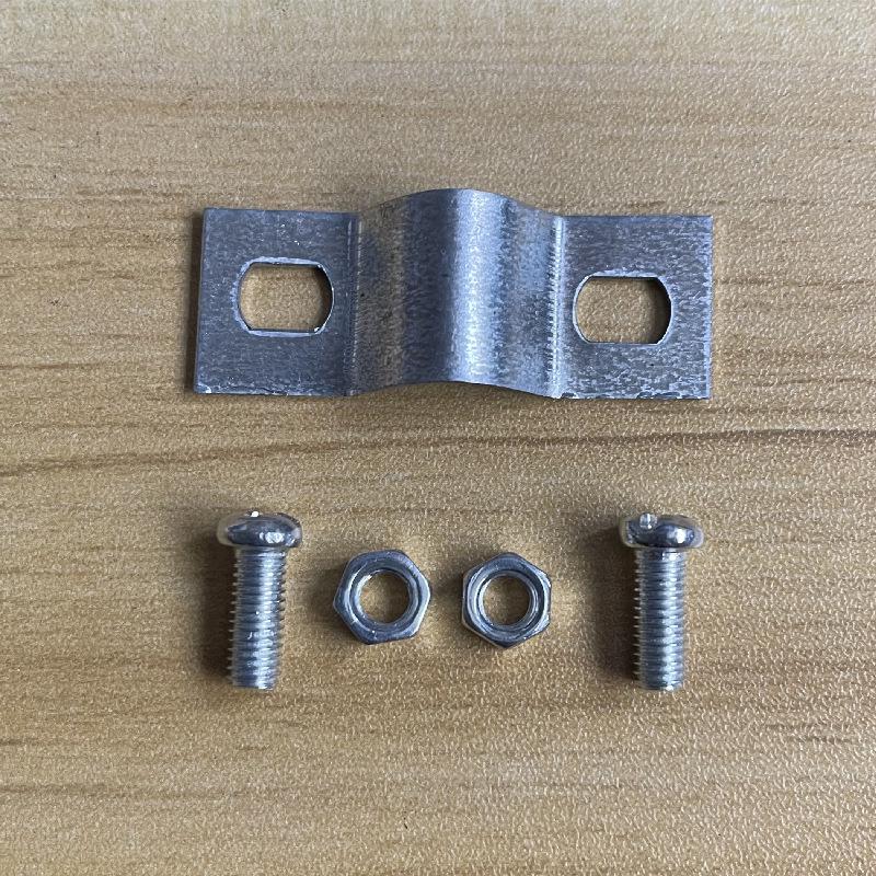 Lightning Rod Support Kit: Rod, Clip, Strip, and Grid Clamps.