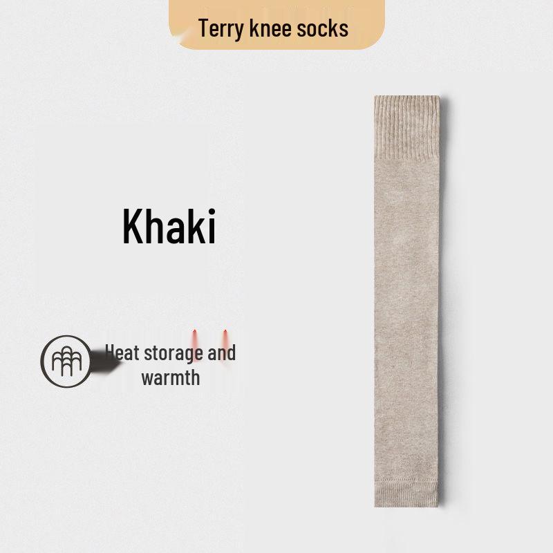 Verdickte Winter Kniehohe Stulpen und Überknie Frotteesocken