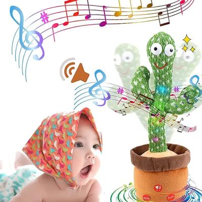 1 Stück tanzendes Kaktus-Spielzeug, wiederholtes Sprechen, Liedlautsprecher, Wriggle Dancing Sing Talk, gefülltes Plüschtier, Interaktion und Dekoration
