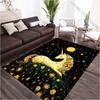 Unicorn Under the Stars Printed Carpet for Living Room Bedroom Bedside Bathroom Floor Mat Area Rugged Sofa Mat Home Decor