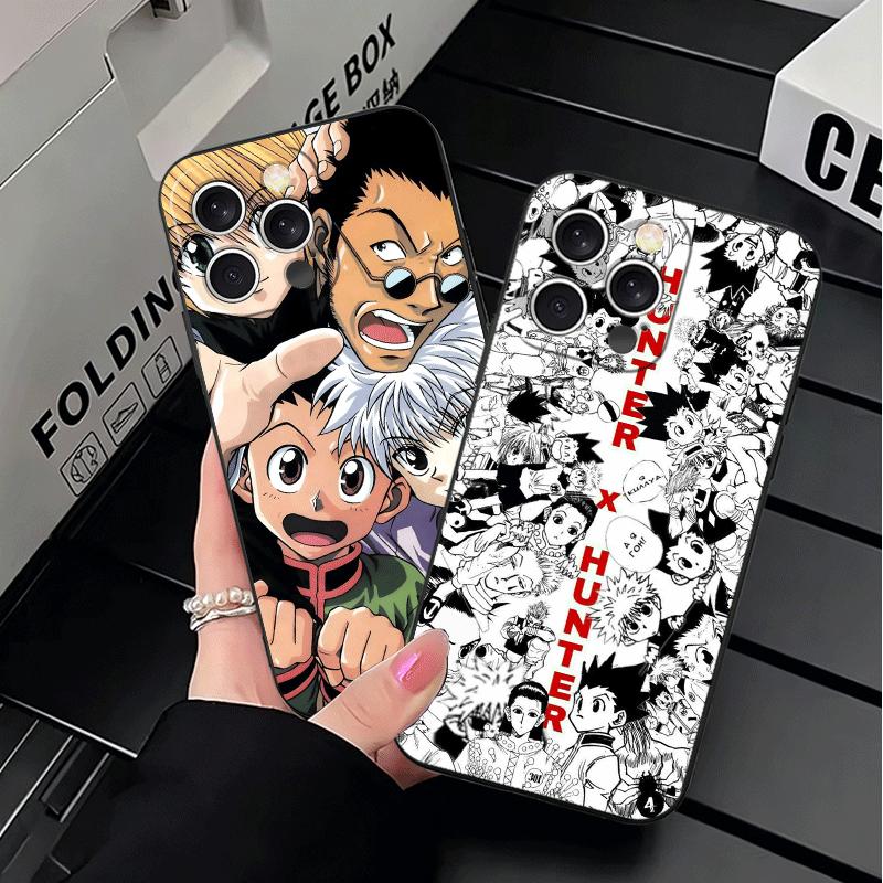 Hunter X-Hunters Anime Soft Phone Case for iPhone 16 16E 17 Air 15 Pro Max 14 Plus 13 Mini 11 12 7 Black Cover Back Shell