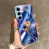 Blue Purple Golden Rose Phone Case S26 Ultra Case S25 Ultra Case Glass for Samsung Galaxy S26 S25 S24 S23 S22 FE,Ultra,Plus