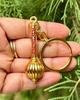 Artisan Crafted Hanuman GADA/ MACE Solid Brass Key Ring, Key Chain Handmade, Handcrafted Free Ship