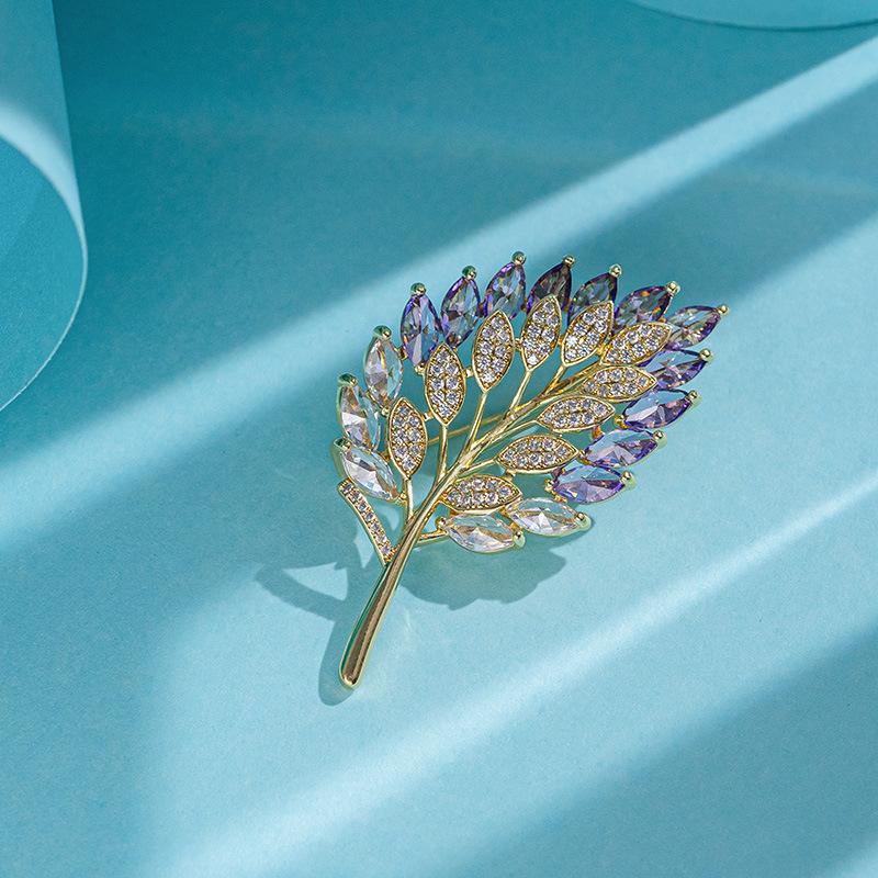 Senior καρφίτσες Flower Leaf καρφίτσες καρφίτσα για γυναικείο κοστούμι Κρεμαστό κόσμημα μόδας καρφίτσες Κοσμήματα
