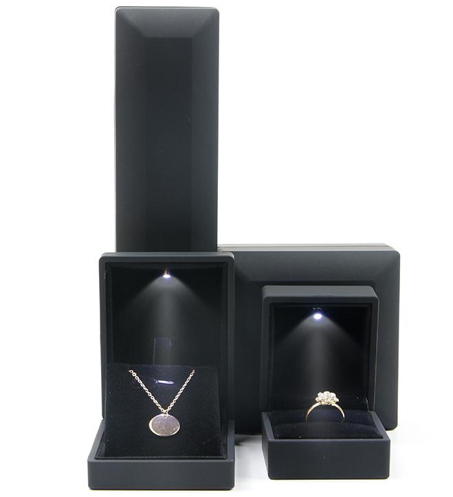 Top Grade Black LED Jewelry Box New Design Fashion Jewelry Packaging чёрный