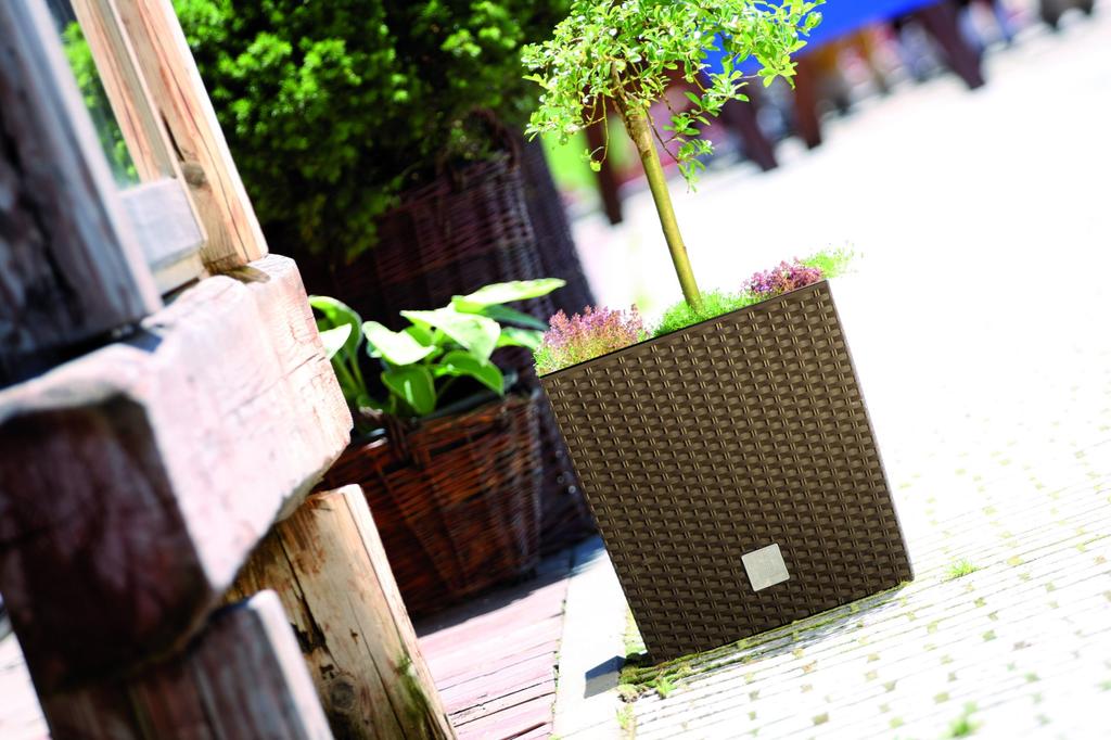 RATO DRTS225L Low Flowerpot with Insert | White