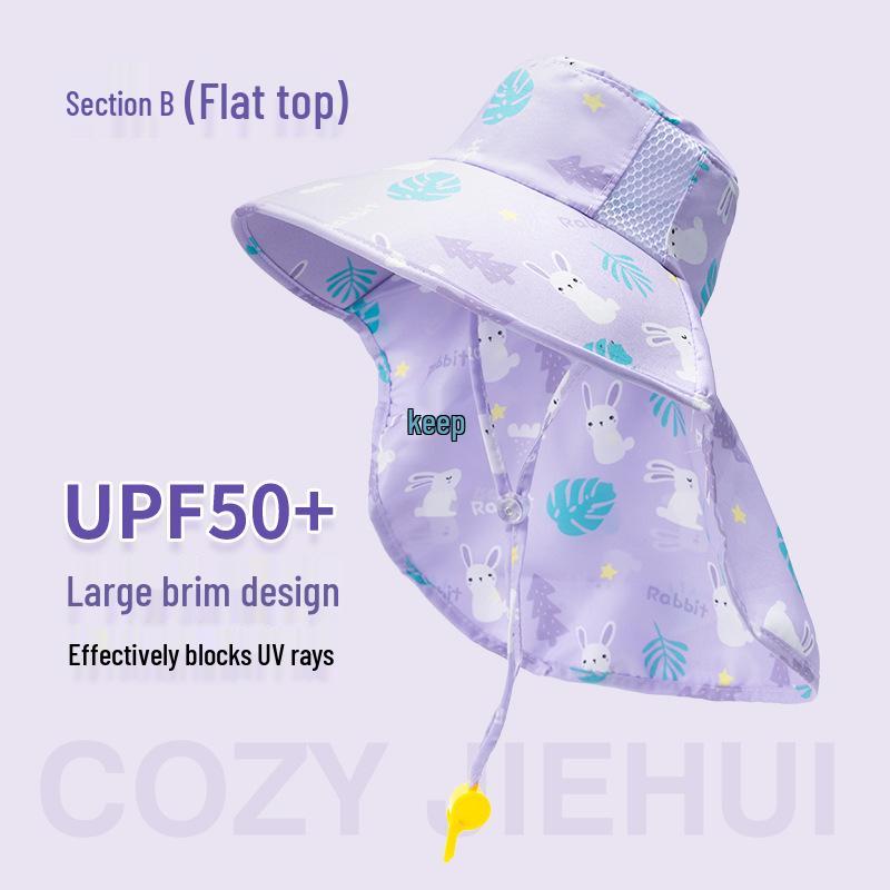 Kinder UV-Schutz Sonnenhut - Atmungsaktiv, Große Krempe, Unisex Sommerhut