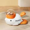 1/2Pcs Pet Feeder Duck Shape Slow Feeder Puzzle Toy Food Grade Washable Treat Dispenser with Visible Window Interactive Slow Feeder