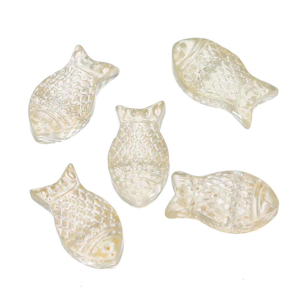 10pcs/lot Gradual Small Goldfish Glass Beads Crystal Czech Spacer Beads For DIY Jewelry Making Necklace Handmade Accessories