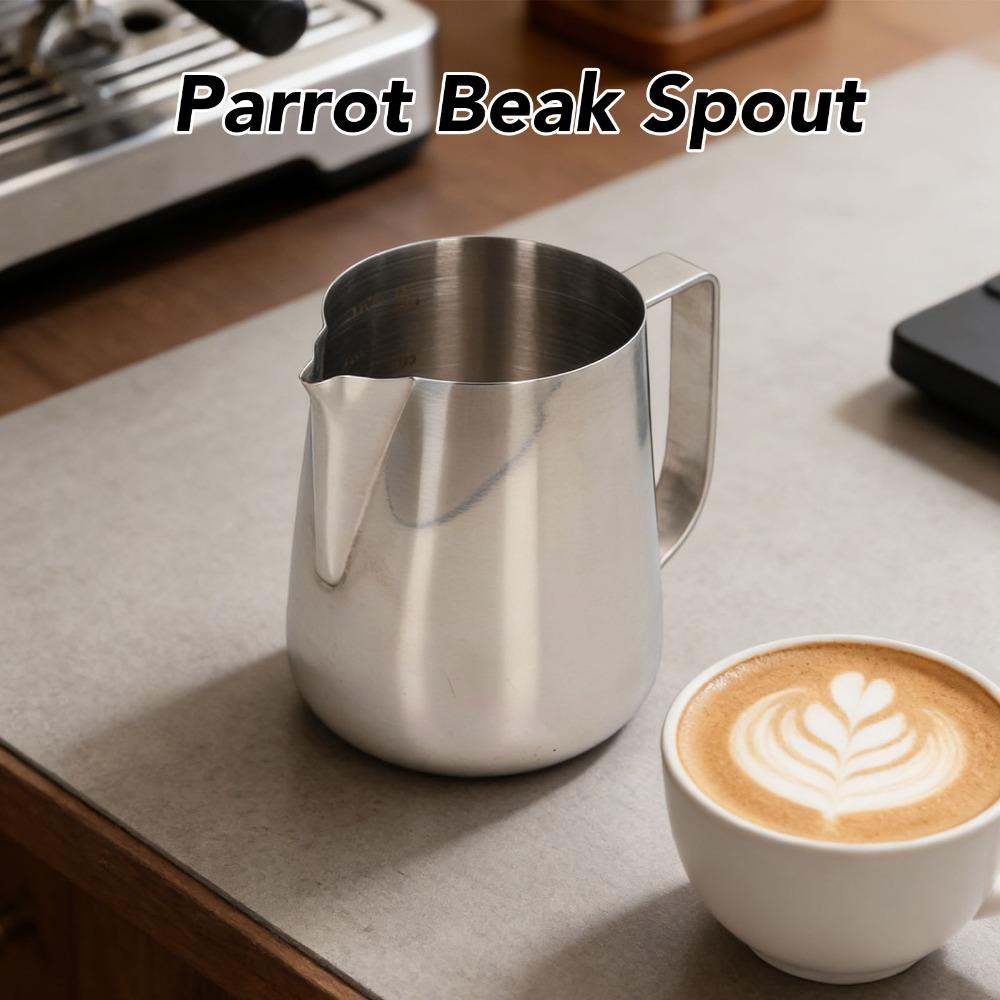 Anti-Drip Spout Milk Frothing Pitcher Coffee Steaming Pitcher For Hot Chocolate