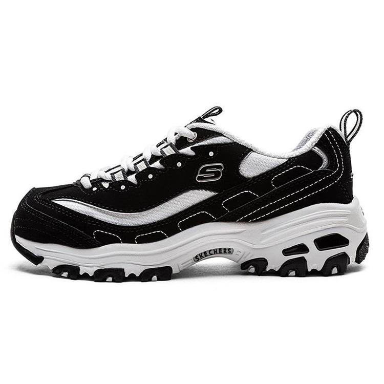 (WMNS) Skechers D Lites Low-Top Daddy Shoes Black Women s 99999720-BKW EU 36