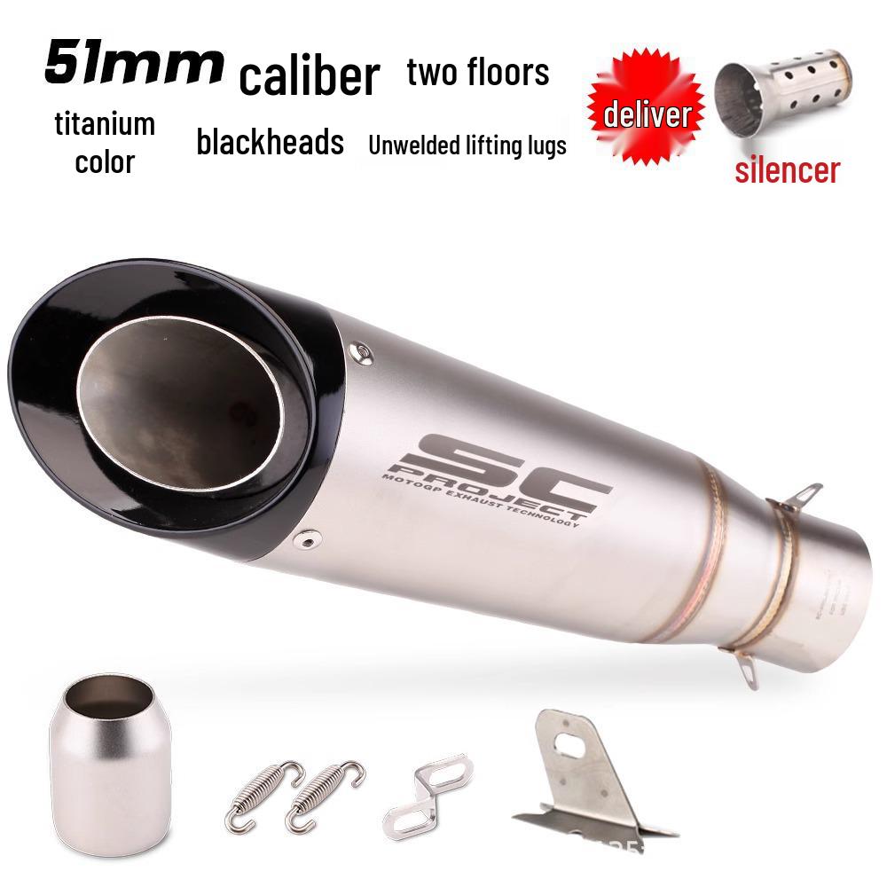 Ninja Z250/Z300/Z400 MT07/09 R25/R3/R6 Street SC Double/Triple Layer Motorcycle Exhaust Pipe