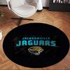 Jacksonville Jaguars (1) Apaļš biroja paklājs Dekoratīvs grīdas paklājs birojam, guļamistabai, viesistabai un mājas telpai