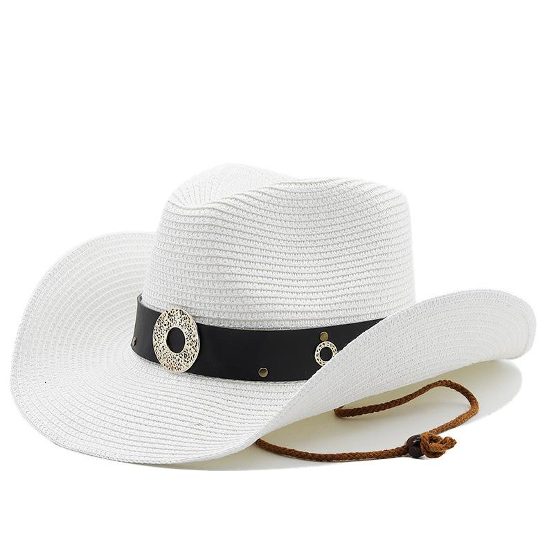 Hot Sale Universal Wide Belt Western Cowboy Hat Wide Brim Fedora Cowboy Hat Sun Hat Travel