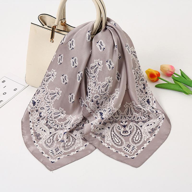 70Cm Fashion Cotton Hip Hop Head Scarf Paisley Square Scarves Headwear Bandanna Hair Band Neck Wrist Wrap Band Accessories