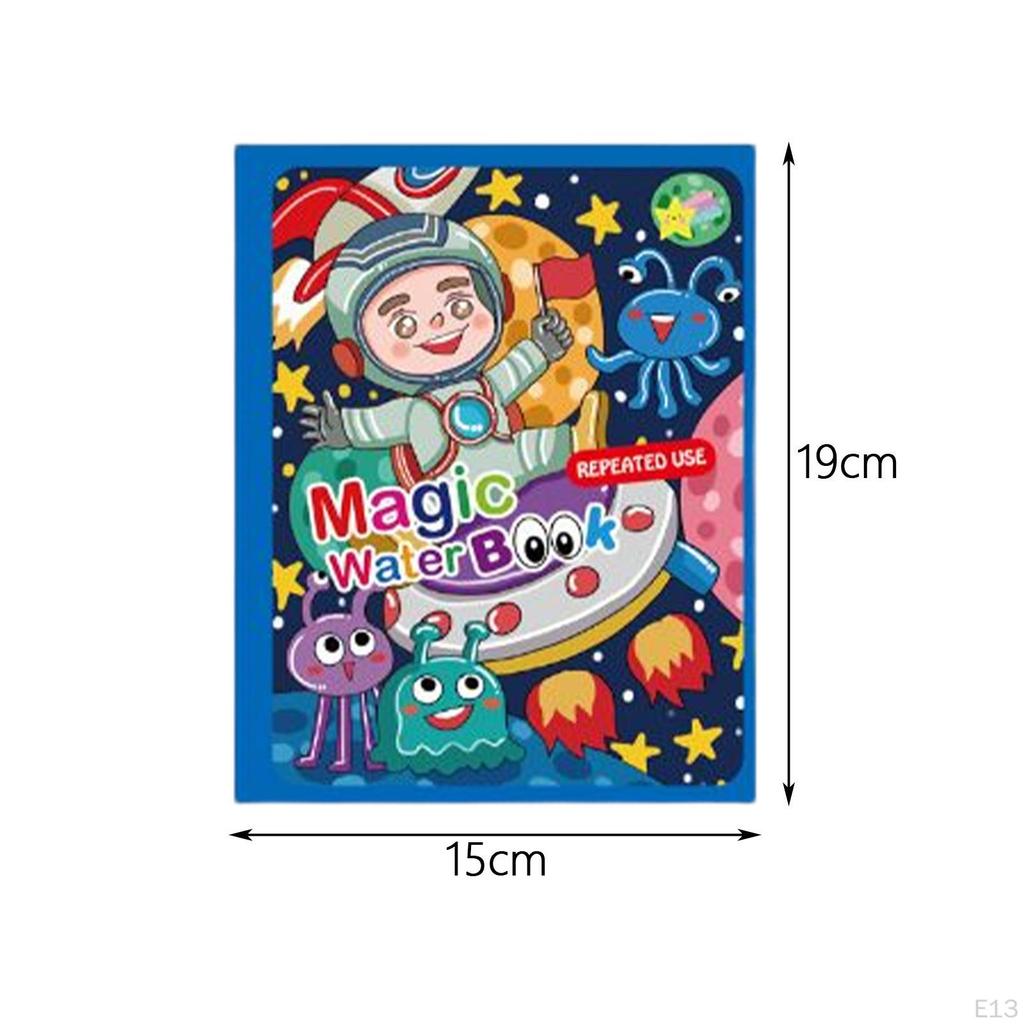 Adorable Water Painting Book, Arts Toy Colouring Book Reusable Drawing Tablet for Boys Girls